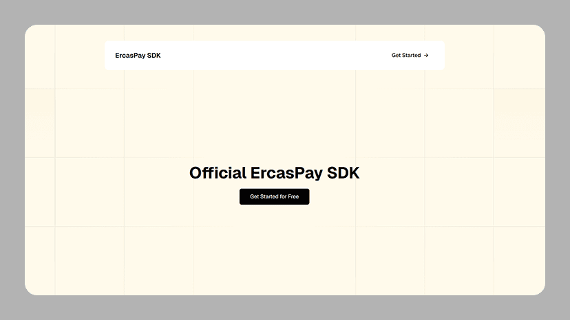 Ercasdk Landing